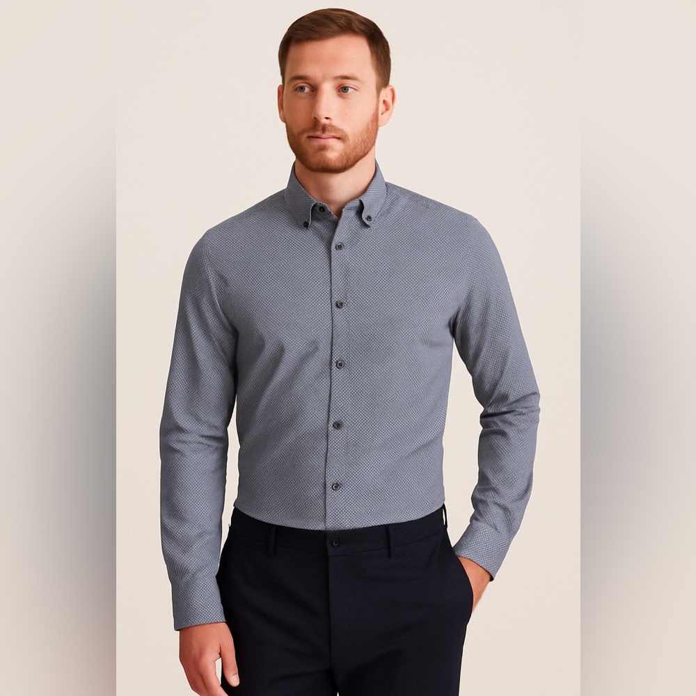 Hugo Boss Slim Fit Button-Up Shirt - Size XL